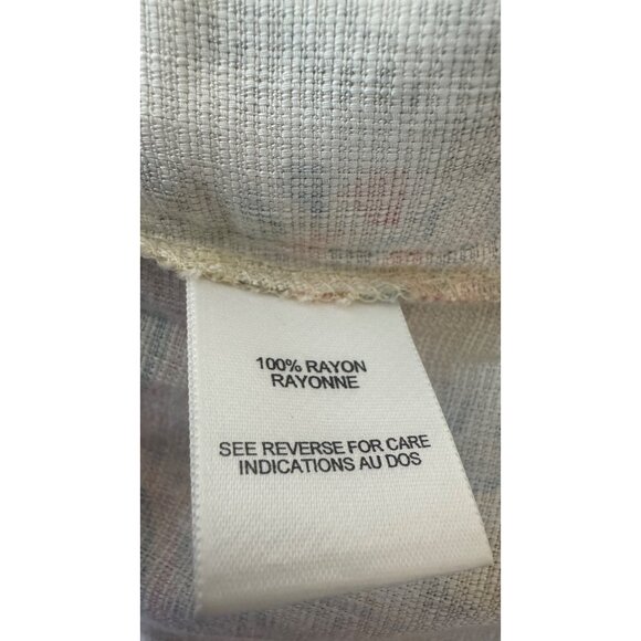 Talbots Size 8 Floral Leaf Print Wrap Midi Skirt - Picture 13 of 15